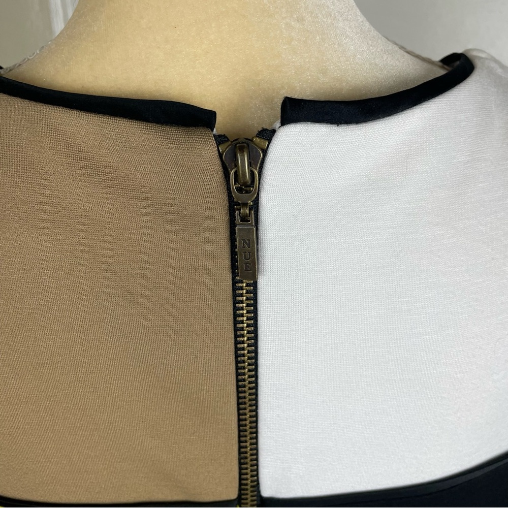 NUE by Shani Color Block Sheath Sleeveless Dress Yellow Black‎ Size 10 - Picture 7 of 11